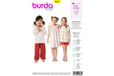 Schnittmuster burda kids - Nachtwäsche 9432